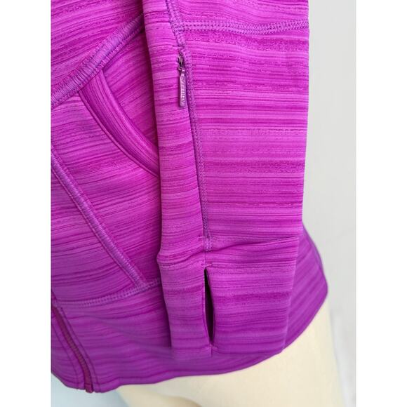 Athleta Pink Space Dye Full Zip HoodieWomen’s Medium Running Yoga Athleisure - Picture 3 of 6